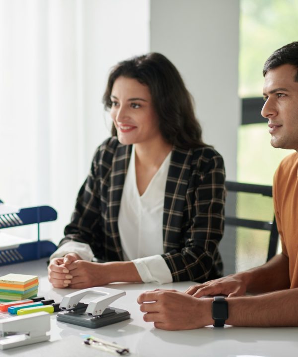Couple Visiting Insurance Agent